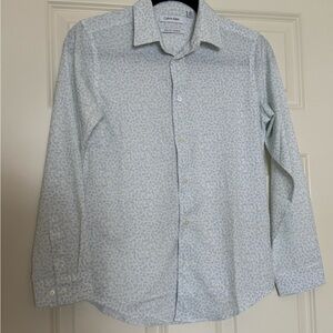 Calvin Klein Boys Slim Fit Dress Shirt